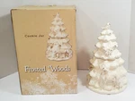 Cracker Barrel Frosted Woods Cookie Jar Christmas Tree Woodland Animals Holiday. Fixed Price $35.99.