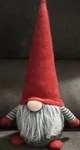 Northlight Christmas Plush Fabric Gnome Figurine, Red Hat Gray Beard, Standing. Fixed Price $8.00.
