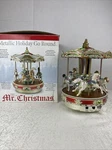 Mr. Christmas The Carousel Metallic Holiday Go Round 25 Songs Tested Works. Fixed Price $30.00.