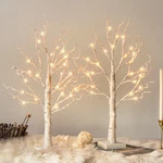 Vanthylit White Birch Tree With Led Lights - Set Of 2, Tabletop Timer,. Fixed Price $28.59.