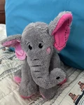 Dandee Elephant Stuffed Animal Soft Gray Pink Plush 10 Inch Collectors Choice. Fixed Price $20.00.