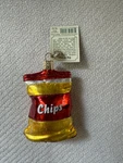 Old World Christmas Glass Ornament Bag Of Chips 2010 3" Tag. Fixed Price $9.99.