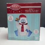 Gemmy 3.2 ' Inflatable Airblown Bumble Abominable Snowman Holding Gold Star. Fixed Price $29.99.