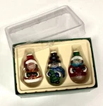 Blown Glass Snowmen Holiday Ornaments Set Of Kurt Adler Christmas Decor 3.5. Fixed Price $14.95.