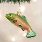 Old World Christmas Rainbow Trout Fish Glass Ornament 12096. Fixed Price $19.88.