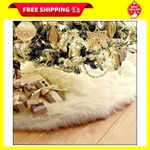 Aogu 48 Faux Fur Christmas Tree Skirt White Plush Inch,. Fixed Price $37.99.
