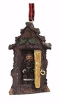 Kurt Adler Hinged Rustic Woodland Cottage Outhouse Xmas Ornament H3718-3. Fixed Price $14.88.