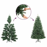 Bowery Hill Contemporary Artificial Half Christmas Tree Green Pvc 70.9". Fixed Price $38.55.