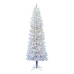 Vickerman 72" Spruce Pencil Multi-color Led Artificial Christmas Tree In White. Fixed Price $293.72.
