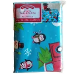 Christmas Trucks Trees Vinyl Tablecloth 60 X 102 Penguins Snowmen Holiday New. Fixed Price $22.99.
