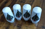 4-PIECE Salt & Pepper Shakers -christmas Collection With Trees -boxed. Fixed Price $9.99.