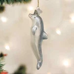 2019 Old World Christmas Hand Blown Playful Dolphin Glass Ornament - New. Fixed Price $16.49.