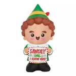Gemmy 3.5 Ft. Led Stylized Buddy The Elf Banner Christmas Airblown Inflatable. Fixed Price $32.99.