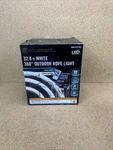 Ecosmart Plug-in Led 360-DEG Outdoor Dimmable Linkable Rope Light 32.8'. Fixed Price $22.67.