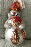 Christopher Radko Fall / Autumn Ornament - Carlton Snowman. Fixed Price $29.99.