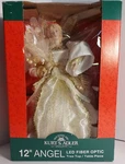 Kurt Adler Ivory/gold Fiber Optic Led Angel Christmas Tree Topper See Video. Fixed Price $29.95.
