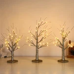 Vihose 3 Pcs Christmas Lighted Birch Tree 1.5FT 1.65FT 2FT Mini With. Fixed Price $47.49.