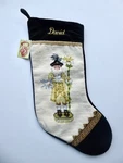 Nwt Peking Handicraft Needlepoint 20" Christmas Stocking Personalized "david". Fixed Price $35.00.