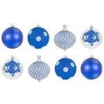 Christmas By Krebs Decorative Ball Ornament, 6 Inch, Blue & Silver (pack Of 8). Fixed Price $20.69.