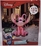 Disney Lilo & Stitch Angel Pink Christmas Airblown Yard Inflatable Holiday 4.5. Fixed Price $38.99.