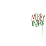 24.25" Merry & Bright Holiday Adjustable Yard Stake Christmas Raz New 4550825. Fixed Price $39.95.