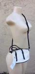 Zara White Sand Shoulder Strap Size City Canvas Sling Microbag Tiny #T15. Fixed Price $14.24.