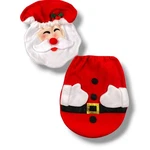 Santa Claus Christmas Toilet Seat And Tank Cover Set Red Holiday Bathroom Decor. Fixed Price $20.00.