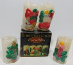 Vintage Christmas Holiday 4 Wax Set Retro Home Decoration. Fixed Price $9.99.