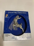 Genuine Pewter Collectible Reindeer Christmas Ornament Gloria Duchin Usa Crystal. Fixed Price $7.99.