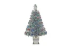 Silver Fiber Optic Artificial Color Changing 32IN Christmas Tree By Holiday Time. Fixed Price $39.99.