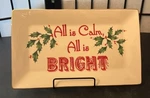 Lenox Home For The Holidays Tray All Calm, Bright Christmas Holly. Fixed Price $14.99.
