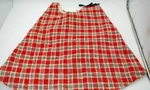 Hearth & Hand Christmas Holiday 52" Plaid Chunky Woven Tree Skirt Vintage Red. Fixed Price $34.99.