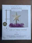 Wondershop Target Indoor Christmas Led Lit Tree Topper Silver Star. Fixed Price $9.99.