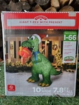 10FT T-rex Dinosaur Christmas Inflatable New Present Holiday Airblown Giant Huge. Fixed Price $109.95.