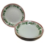 Vtg. Lynns Fine China Maria Soup Cereal Bowl 4-PIECE Set Christmas Dinnerware. Fixed Price $29.99.