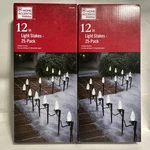 - 25 Pk 12IN Home Accents Holiday Christmas/wedding/party Light Stakes. Fixed Price $14.00.
