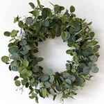 Homekaren Eucalyptus Wreaths For Front Door 22", Handmade Green Leaves. Fixed Price $50.86.