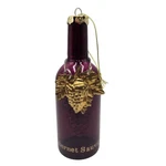 St Nicholas Square Wine Bottle Ornament Purple Glass Cabernet Sauvignon. Fixed Price $19.99.