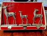 Target Wondershop Stocking Holder Set Of 3 Reindeer Silver New Box. Fixed Price $69.00.