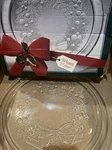 Christmas 13 Platter American Glass By Indiana W/ Box. Fixed Price $9.44.