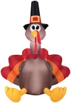 Thanksgiving Holiday 5' Air Inflatable Turkey Light Up Outdoor Home Yard Cor. Fixed Price $57.95.