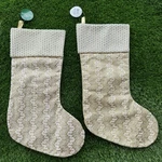 Kurt Adler Ivory/gold Christmas Stocking 18 Traditional Elegant Formal W/ Tags. Fixed Price $12.95.