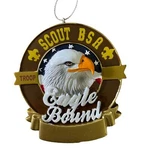 Kurt Adler Scout Bsa Eagle Bound Ornament Embossed Nwt. Fixed Price $10.95.