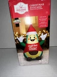 Holiday Time Jingle Bell Guac Christmas Avocado Airblown Inflatable 3.5FT 2024. Fixed Price $29.92.