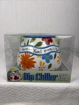 Dip Dish Temp-tations Ceramic 2006 Chiller Multicolor Floral Design. Fixed Price $20.02.