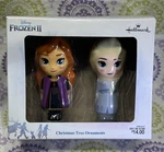 Hallmark Disney Frozen 2 Elsa And Anna Decoupage Christmas Tree Ornaments Pk. Fixed Price $10.99.