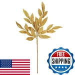 Vickerman 22 Gold Glitter Bayleaf Artificial Christmas Spray - Set Of 12. Fixed Price $68.62.