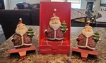 (3) Holiday Home Santa W/tree Glitter Christmas Stocking Holder Read Description. Fixed Price $49.99.