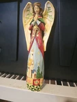 2007 St Nicholas Square Winterland Collection 11" Nativity Angel Figurine. Fixed Price $28.50.