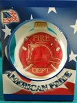 American Pride Fire Department Christmas Ornament By Krebs In Germany 3.25" New. Fixed Price $11.99.